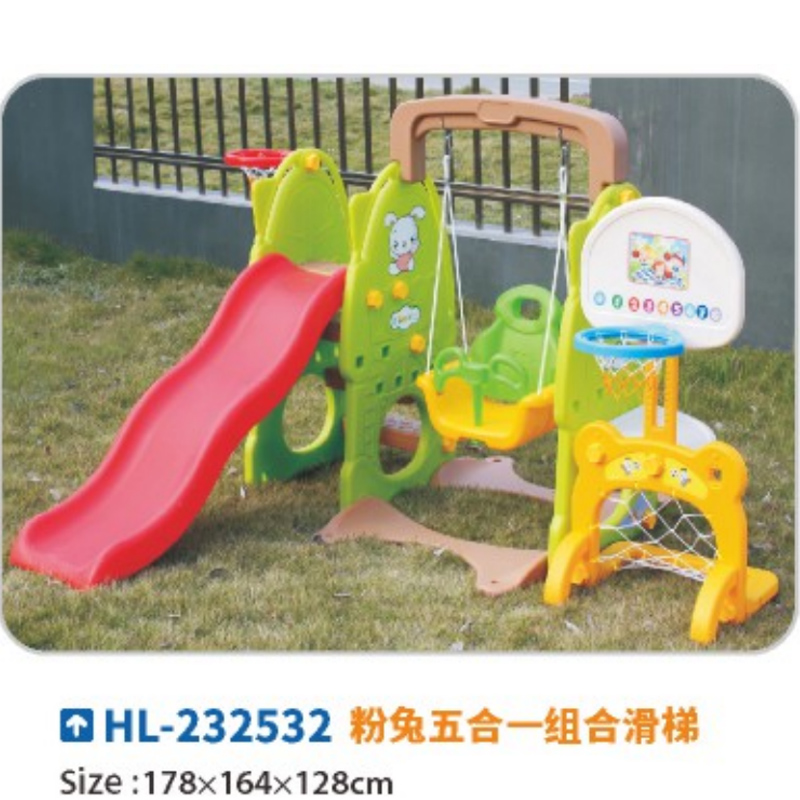 Children's indoor slide, family baby staircase with slide, children's swing, small combination toy Item Picture