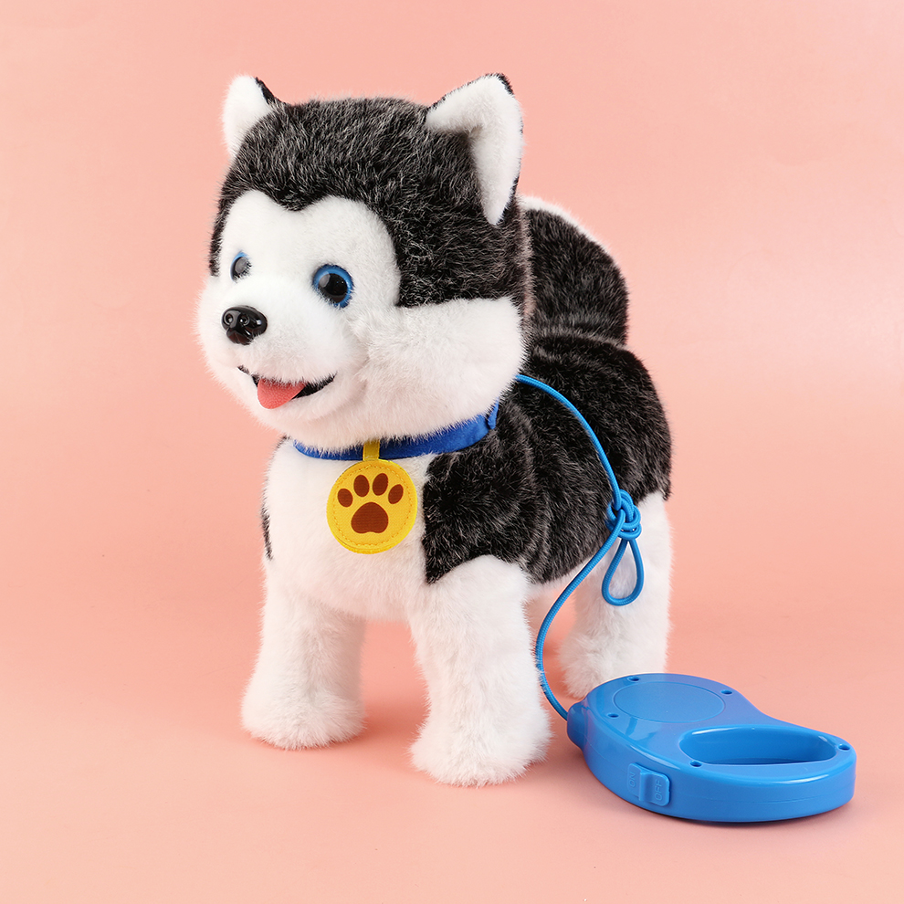 Charming electric plush puppy, accompanying warm daily life, recording and collecting words, singing loudly and sweetly, being cute and endearing