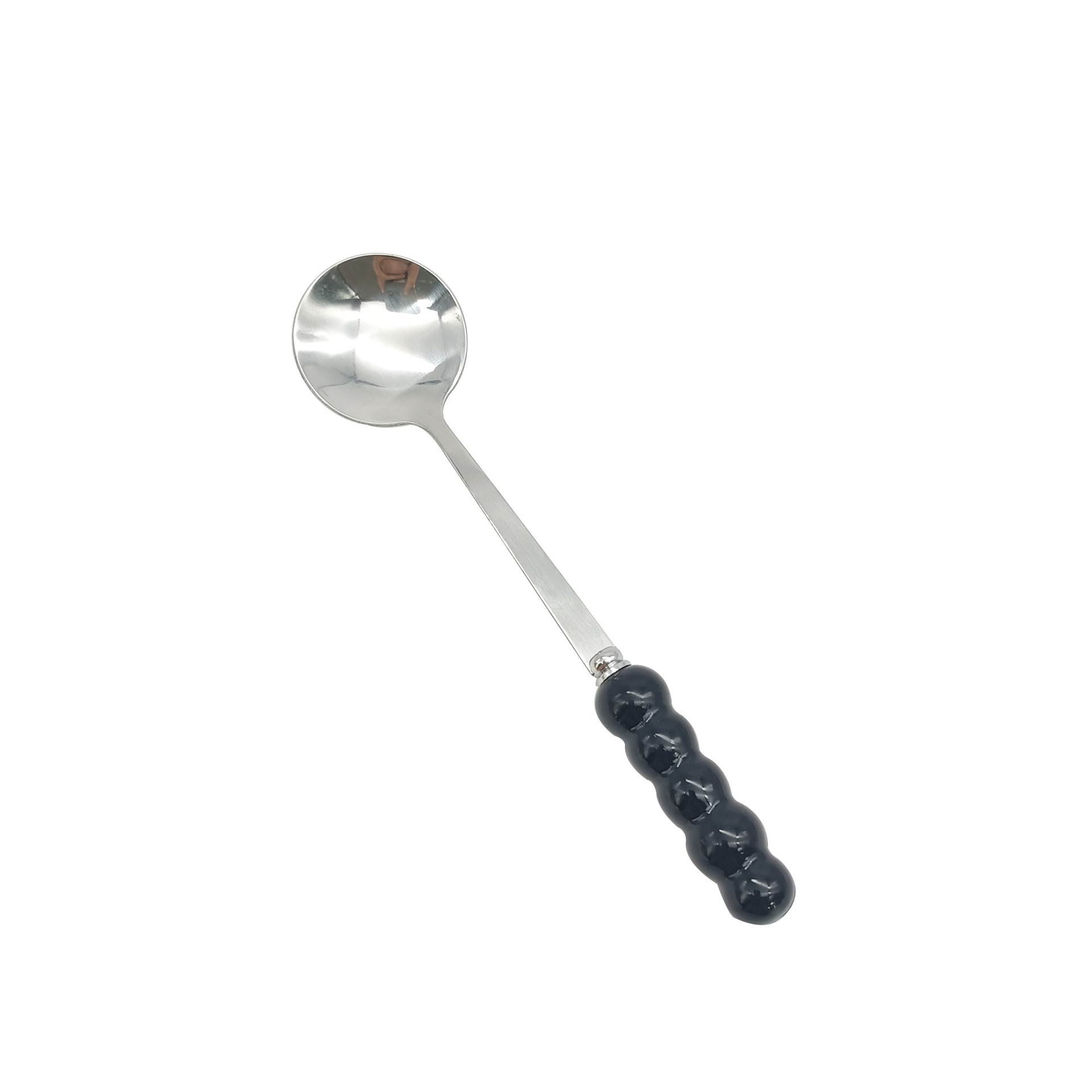 Stainless steel spoon with pearl handle, dessert spoon, light luxury ins-style cake spoon, small stirring spoon, household coffee spoon Item Picture