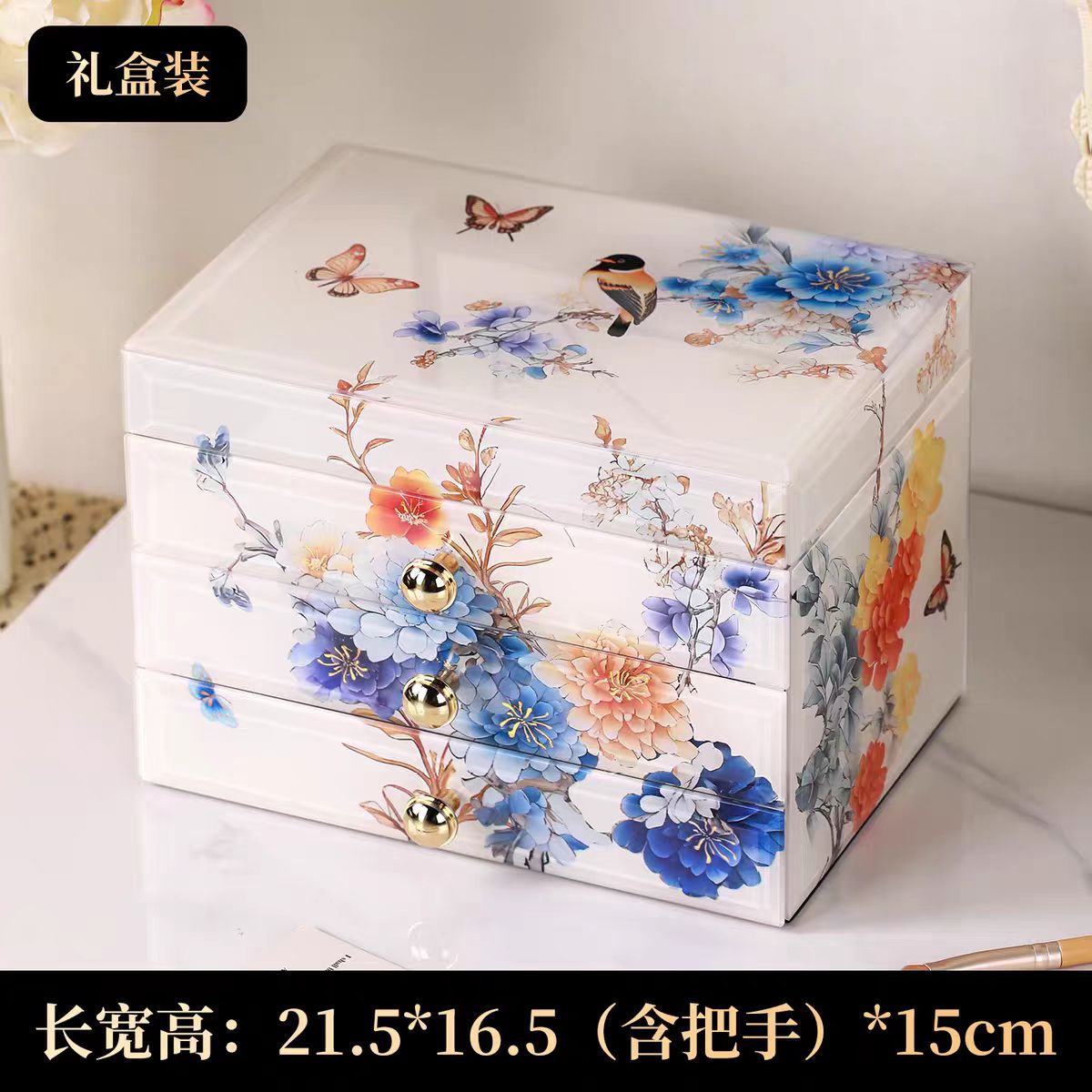 首饰盒/饰品卡片/卡片/圣诞彩盒/灯盒戒指盒细节图