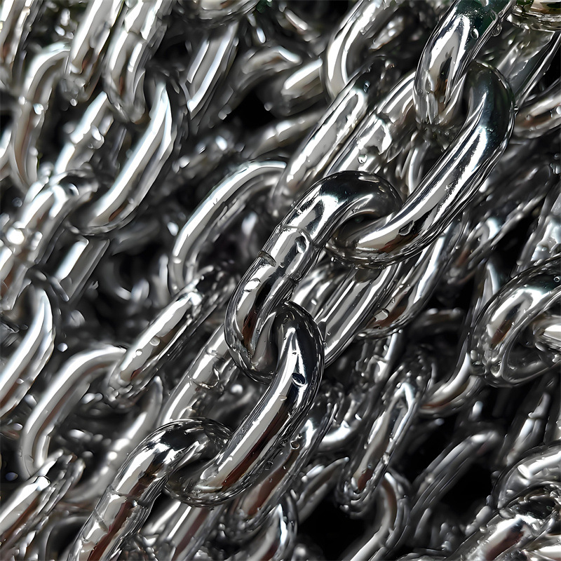 201 304 stainless steel chain factory offers wholesale of 6-22mm stainless steel chains 316 for hoisting and lifting in mining Specification drawing