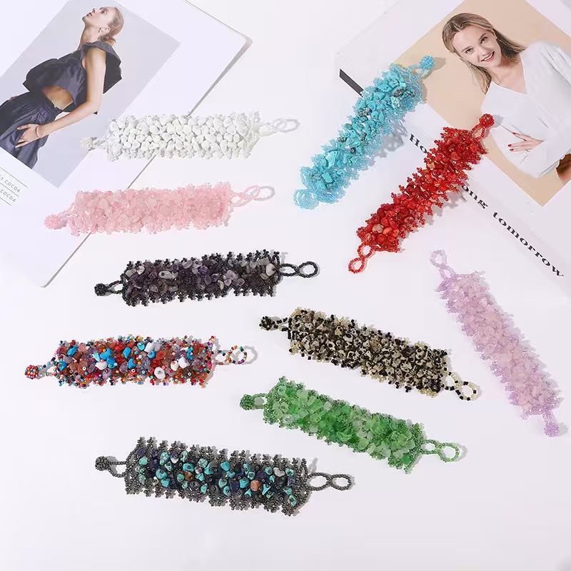 时尚石头手链手串手饰女韩版简约百搭情侣手链手串饰品潮流款细节图