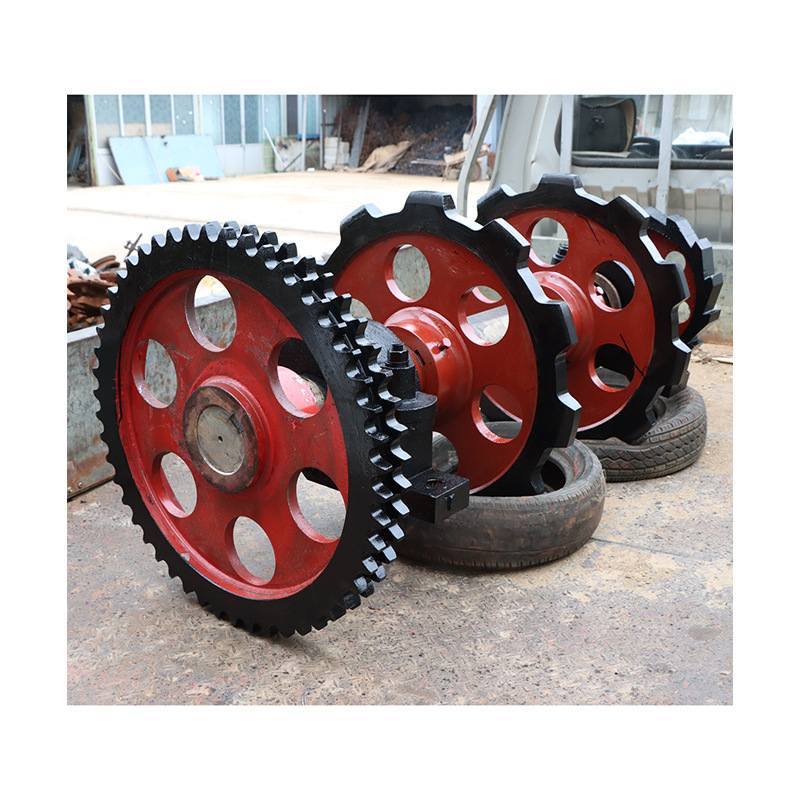 Industrial single and double row mechanical transmission sprocket manufacturer, scraper conveyor sprocket assembly, mining machinery parts, wear-resistant sprocket Item Picture