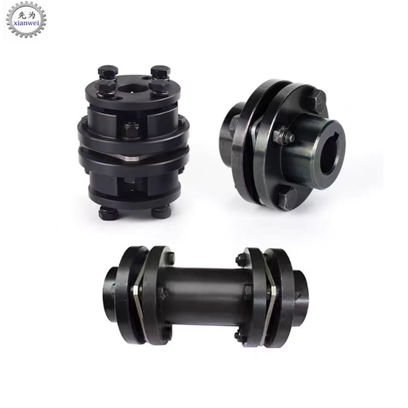 45 steel DJM single and double diaphragm couplings, elastic SJM high-torque laminated diaphragm couplings details Picture