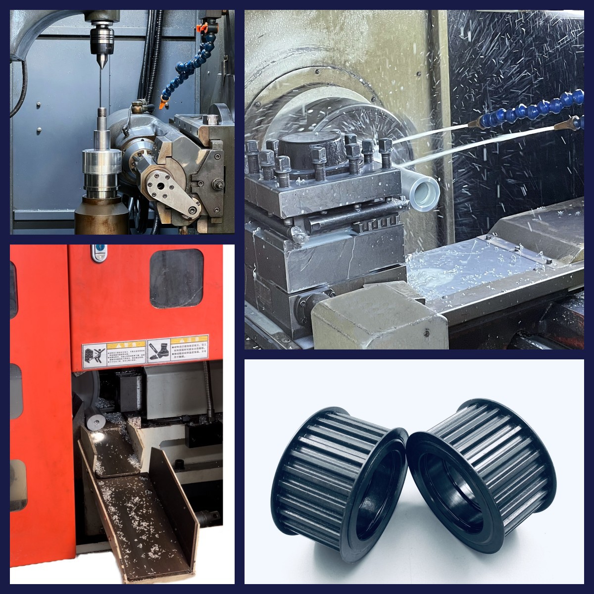 Factory direct supply of 45# steel synchronous pulleys, 5M-25 teeth synchronous pulleys, keyway processing pulleys details Picture