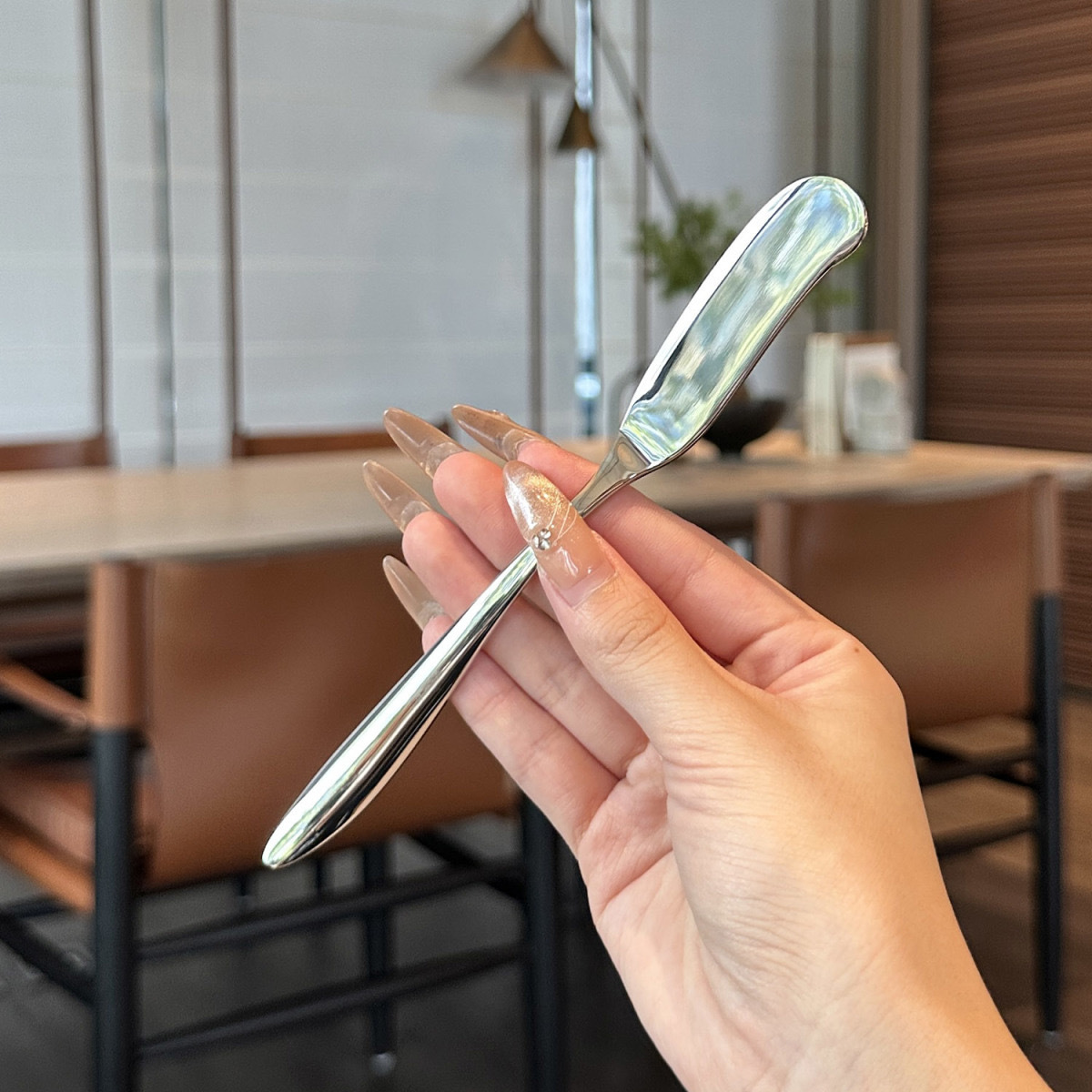 316 stainless steel butter knife, creative butter spreading knife, bread and toast cream knife, Western cheese knife, jam knife Application Scenario