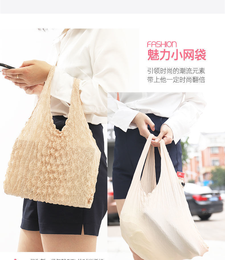 Magic bubble bag, Pineapple Bag, fashionable women's bag, multi-functional handbag, women's bag, casual and versatile, trendy new product, versatile hand-held bag detail image 7