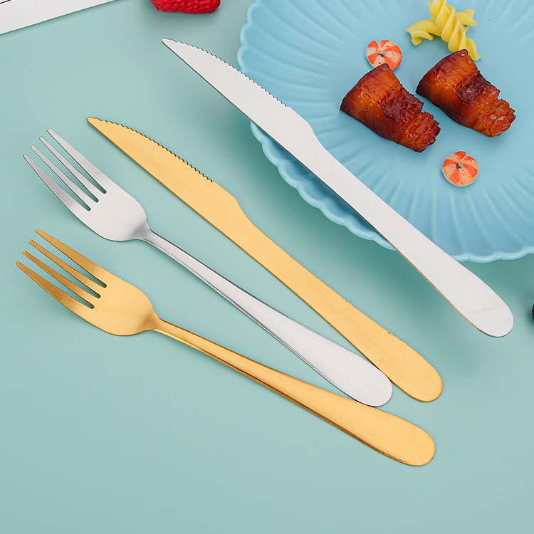 1010 stainless steel tableware for Western cuisine, special knives for steaks, can be printed with logos. Wholesale of Western cuisine and hotel supplies Specification drawing