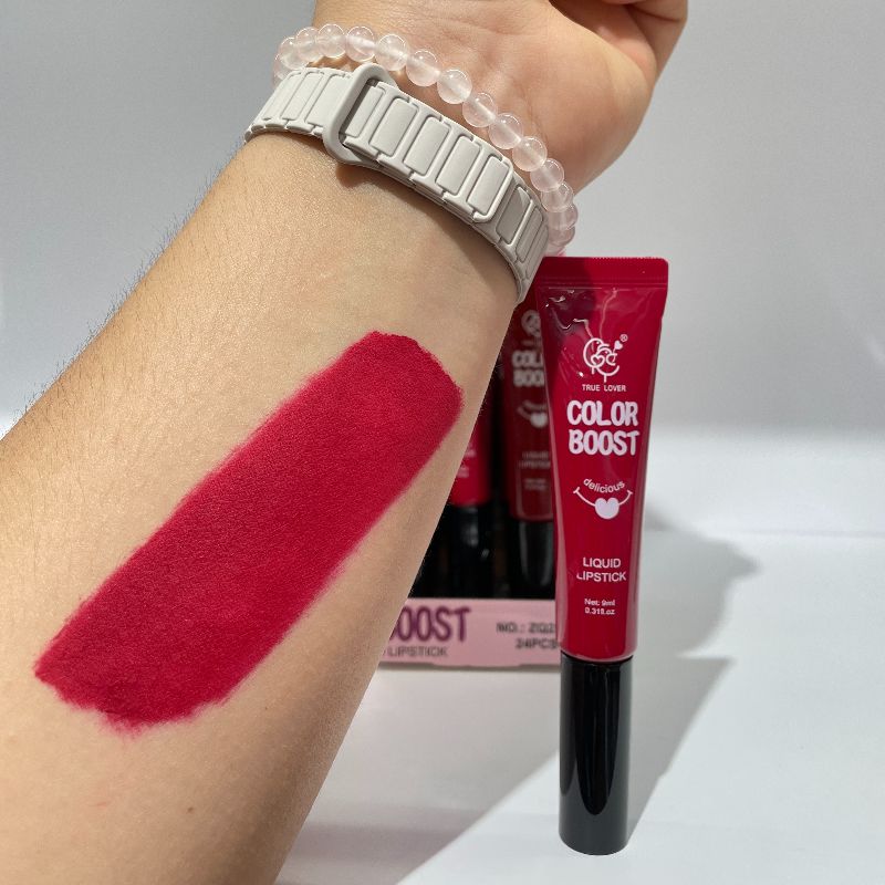 lipstick Liquid lipstick Lip gloss does not fade or stick to the rim of the cup. Red Lip gloss Liquid lipstick matte effect does not dry out pic 4