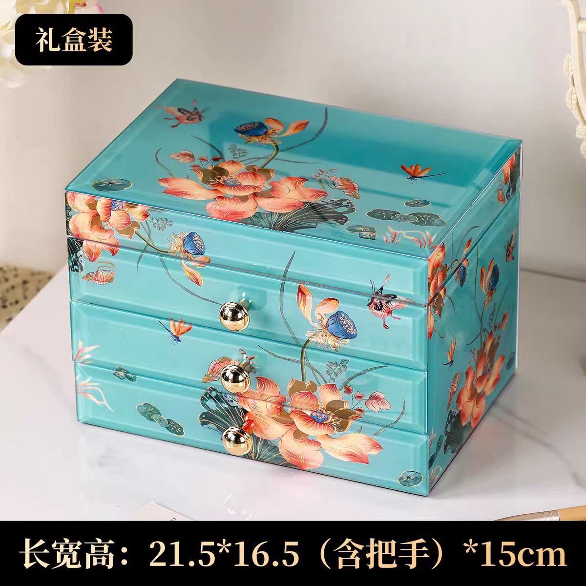 首饰盒/饰品卡片/卡片/圣诞彩盒/灯盒戒指盒细节图