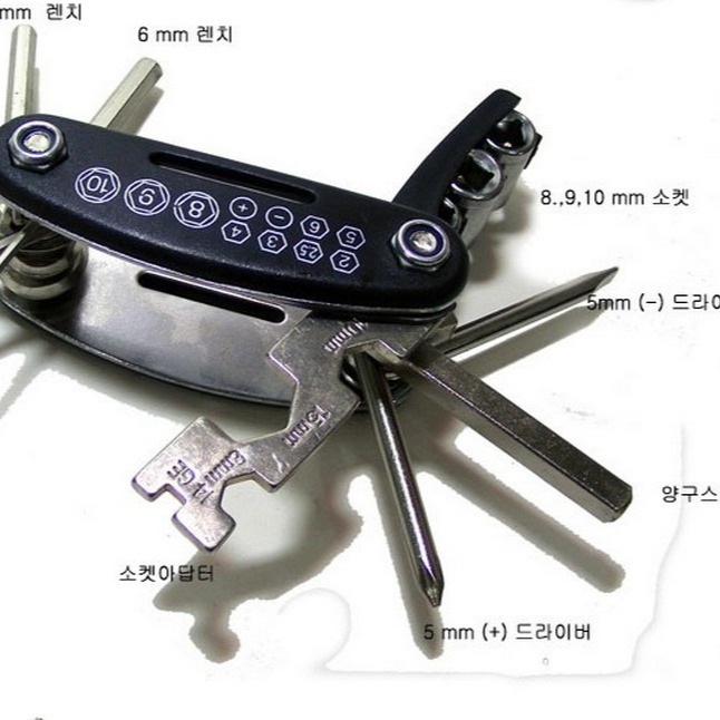 Bicycle repair combination tool 16-in-one screwdriver set, multi-functional folding bike repair and tire patching wrench set Application Scenario