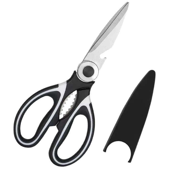 Stainless steel Panda scissors, multi-functional kitchen household scissors, food barbecue scissors, thickened chicken bone scissors Item Picture