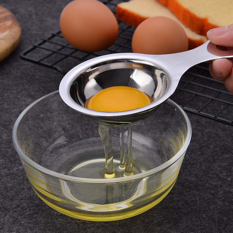 304 stainless steel egg white separator, egg yolk separator, egg strainer, kitchen small tools, cake baking tools full figure