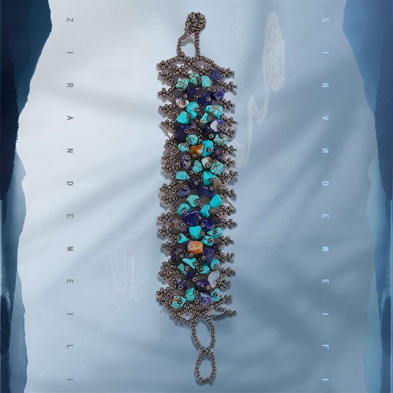 时尚石头手链手串手饰女韩版简约百搭情侣手链手串饰品潮流款产品图