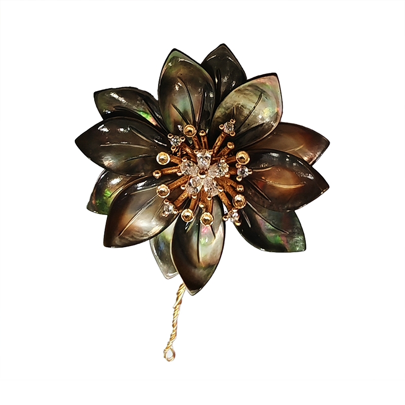 珍珠贝壳发饰配件女士夏季夹子发饰配件发夹头饰配件白底实物图