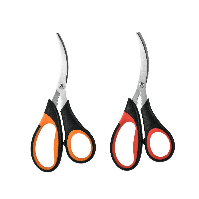 Special scissors for opening the back of lobsters, household multi-functional seafood kitchen scissors, stainless steel crab scissors, kitchen tools, creativity Application Scenario