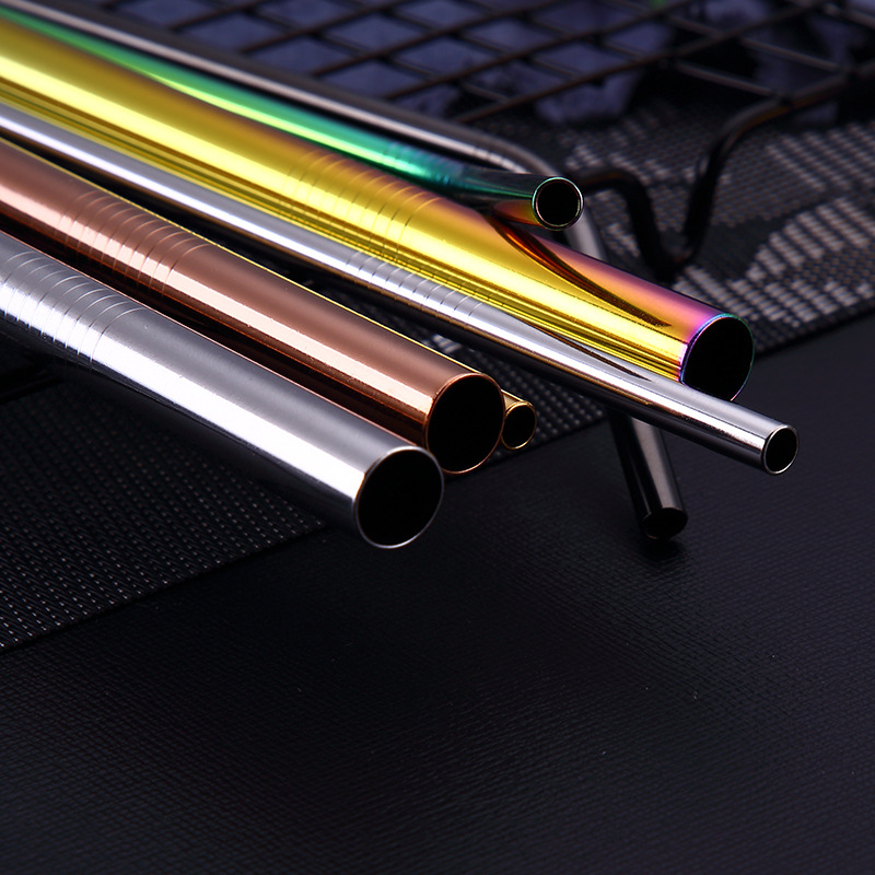 Amazon's best-selling 304 stainless steel straws, colored metal straws, beverage and milk tea straws, and eco-friendly straw sets Application Scenario