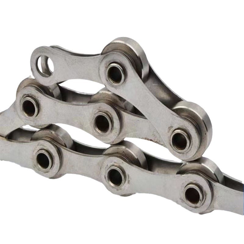 Industrial transmission chains, non-standard carbon steel heavy-duty roller chains, stainless steel double-pitch single and double-side lug bent plate chains Item Picture