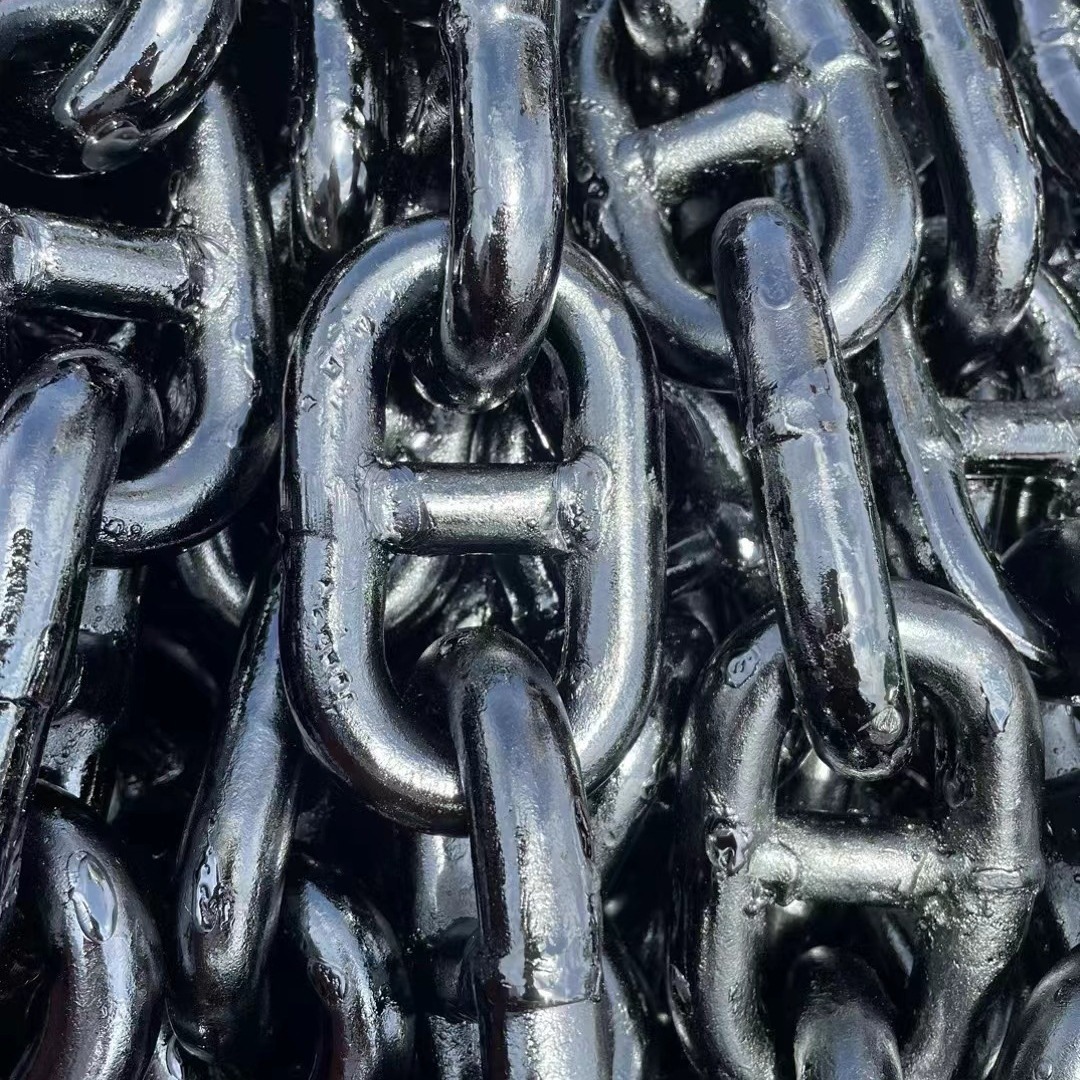 Anchor chains include flange anchor chains, welded flange anchor chains, Marine chains, first-grade anchor chains, CM490 anchor chains, and Marine strapping chains Item Picture