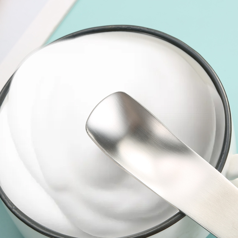 304 stainless steel ice cream spoon, flat cake spoon, dessert spoon, creative seasoning spoon, mixing spoon, cat food spoon details Picture