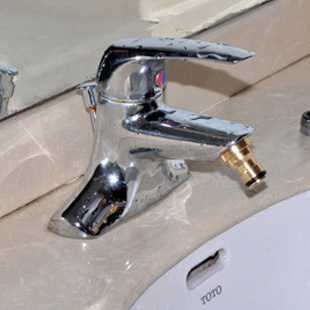 All-copper washbasin connector, household pacifier adapter, M22 inner and outer fine-textured washbasin faucet connector Application Scenario