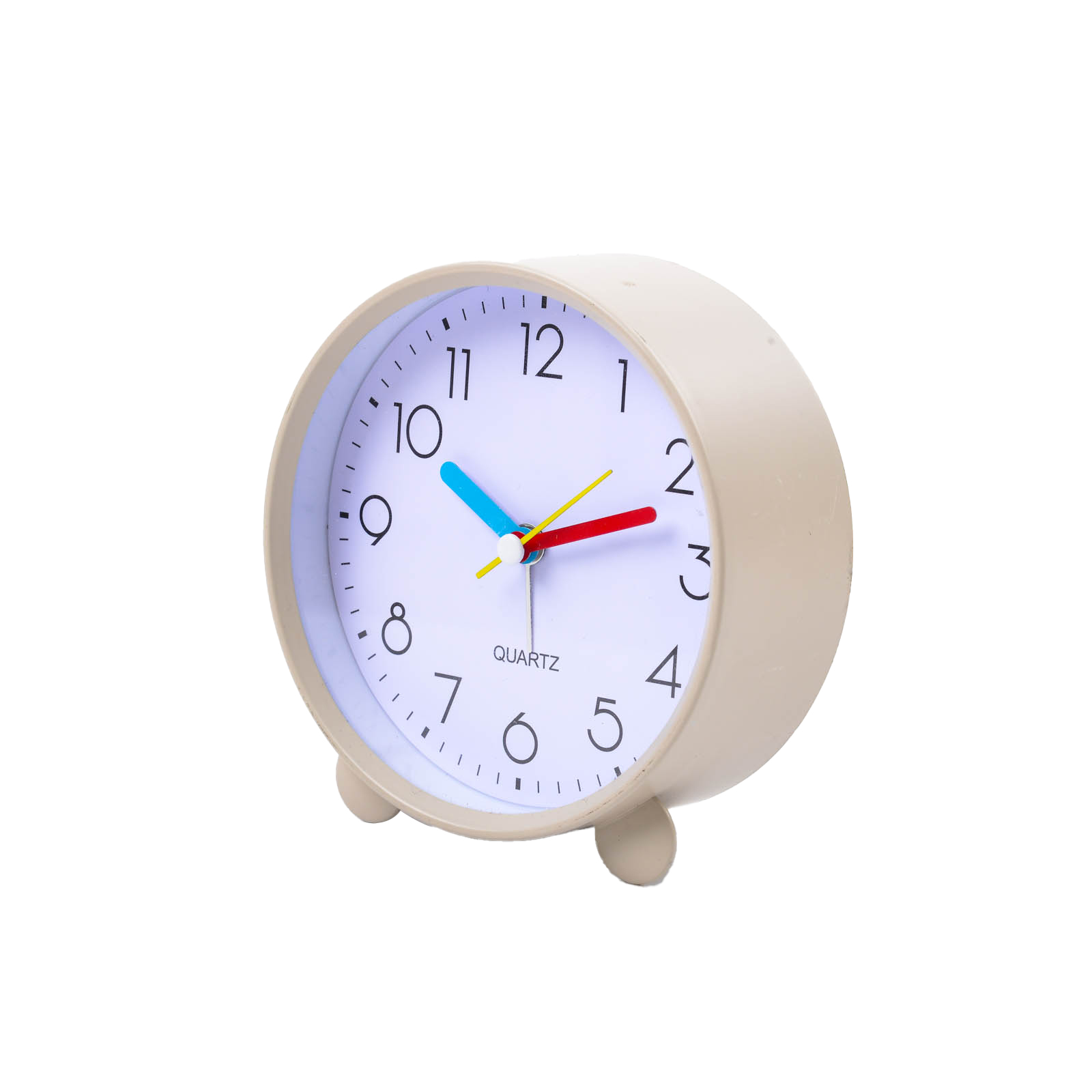 简约北欧闹钟儿童金属带灯大数字时钟床头学生用起床神器钟表产品图