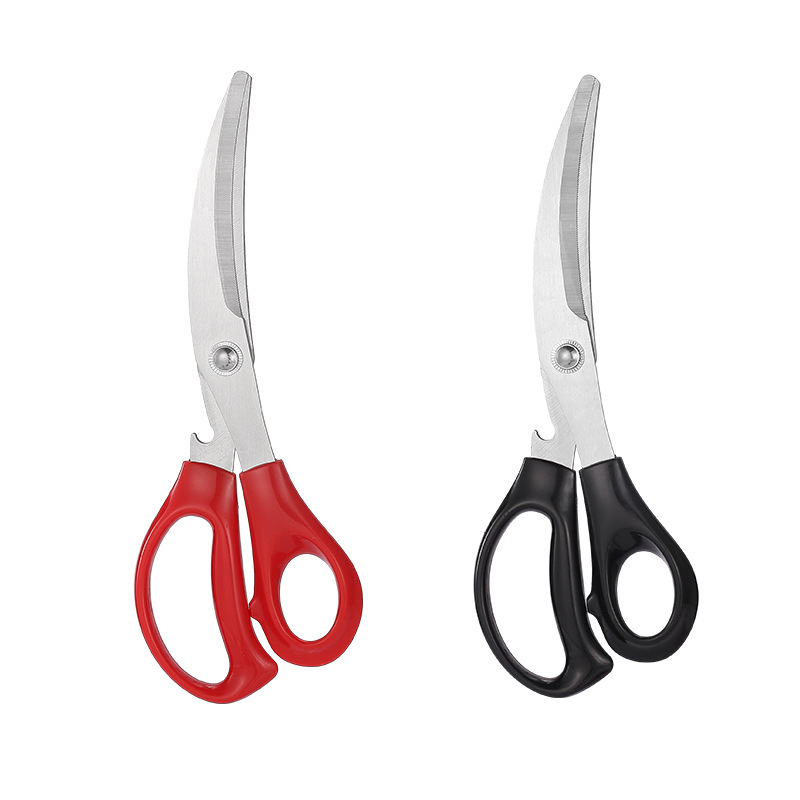 Stainless steel household kitchen barbecue scissors, barbecue scissors, Korean-style kitchen steak scissors, thickened and powerful scissors Application Scenario