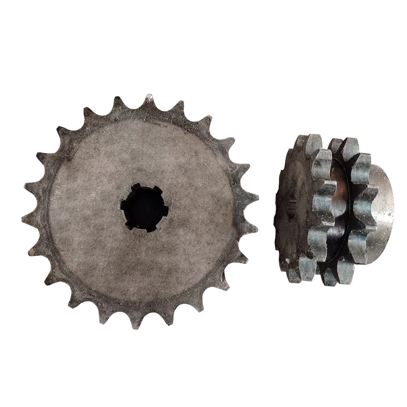 Stainless steel sprocket industrial gear manufacturer, single row and double row mechanical parts, large pitch conveying non-standard sprocket wholesale Item Picture