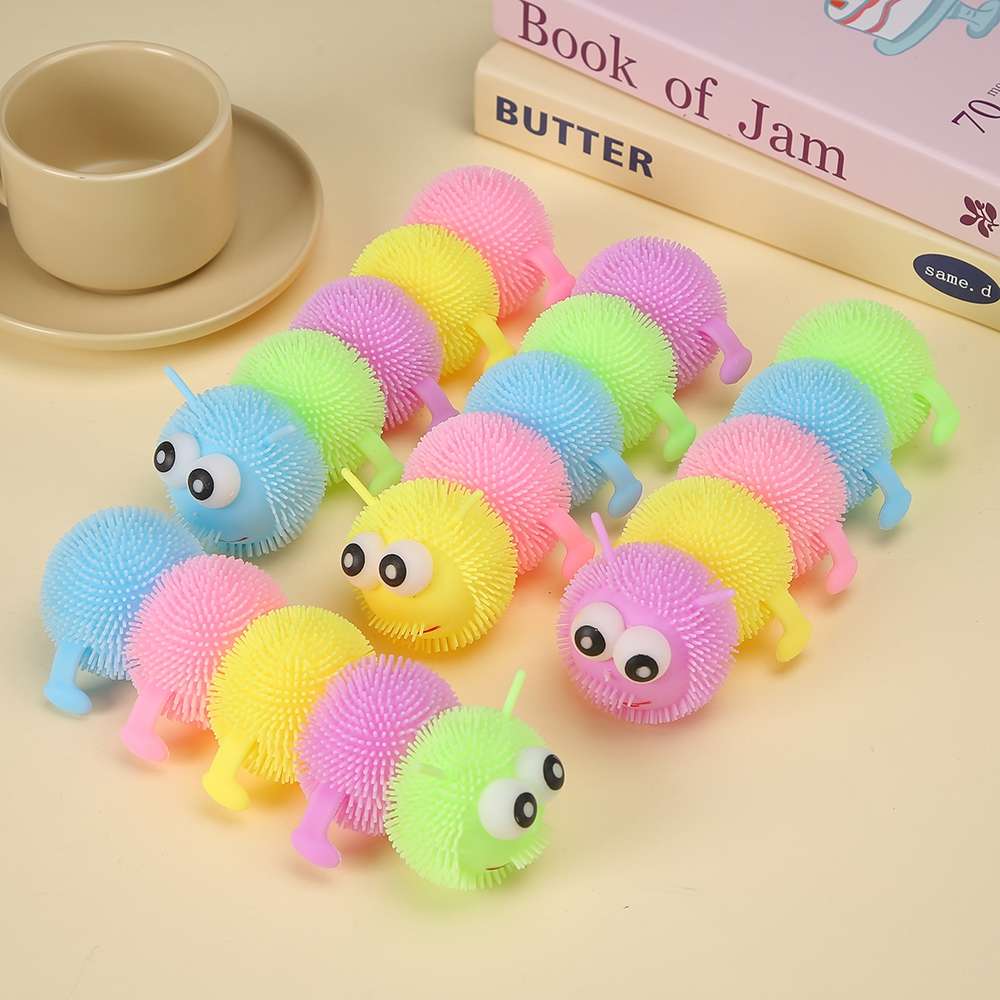 创意趣味玩具闪光毛毛虫新奇特儿童益智玩具多功能创意礼物新颖新奇玩具精选