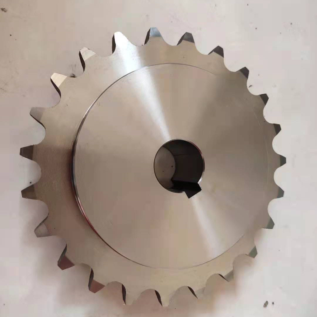 1.5-inch 8-tooth and 10-tooth 304 stainless steel transmission sprocket, single and double row double-pitch gear industrial sprocket full figure