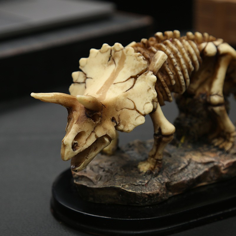 创意骷髅骨头装饰品恐龙骨架模型摆件实验室酒吧咖啡厅道具小摆设diy人物文创产品图