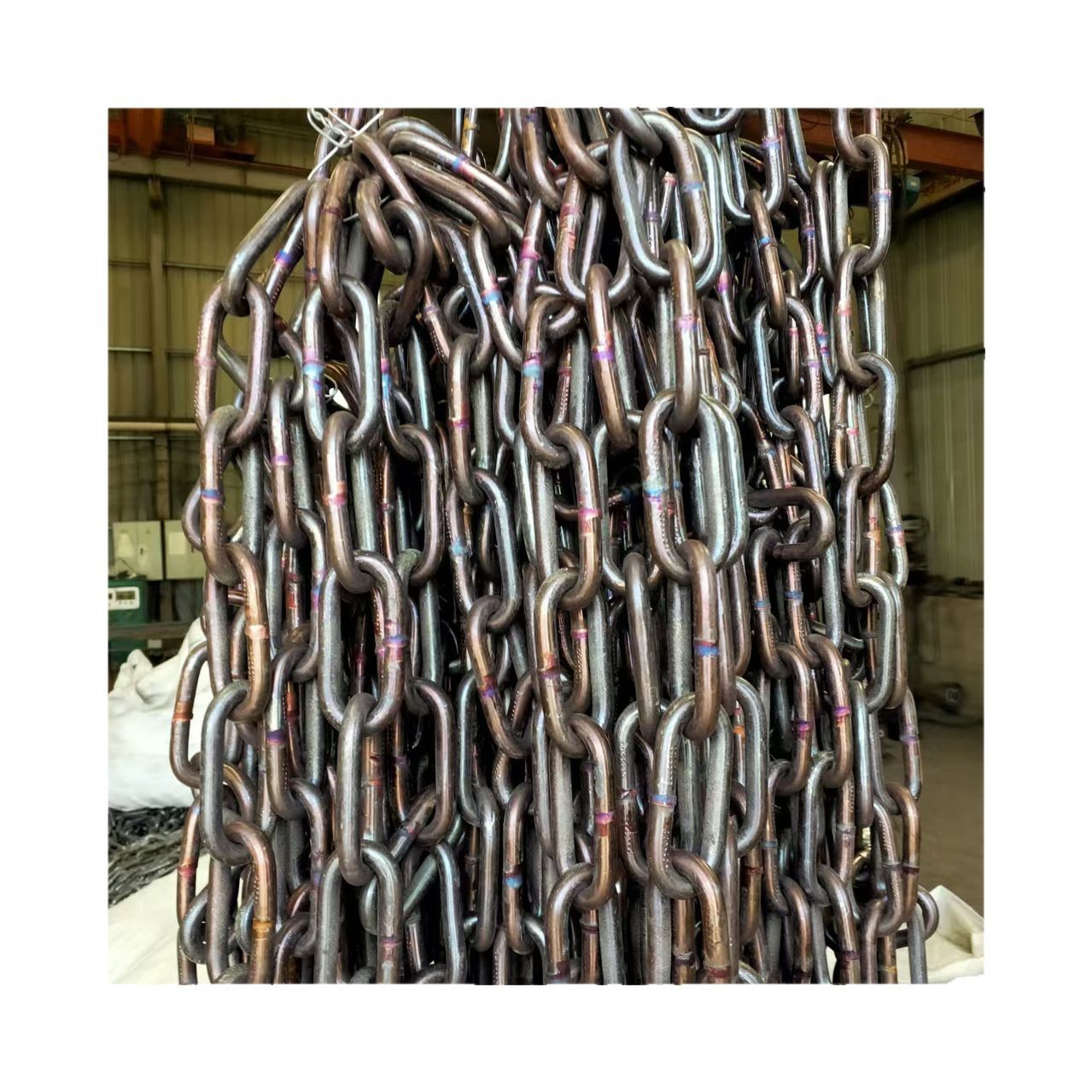 G80 lifting stainless steel chain with short and long links, high-strength industrial high-quality stainless steel chain Item Picture
