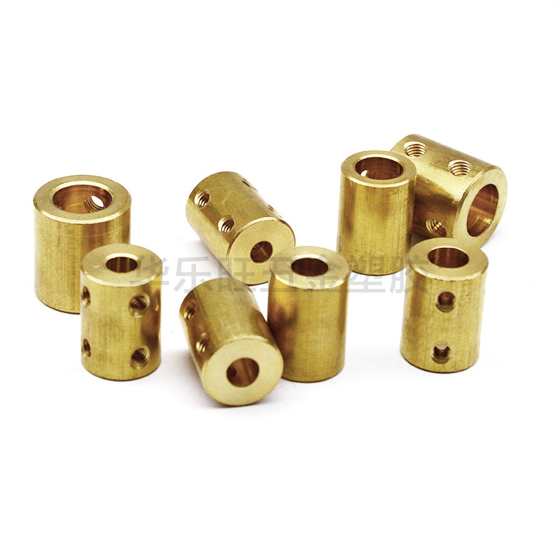 Large coupling, brass precision, 6/8/10/12mm inner diameter cylindrical shaft lead screw motor reducer Item Picture
