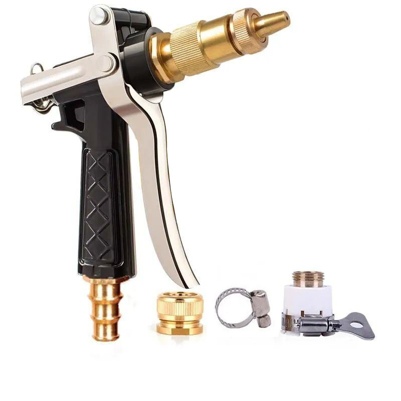 SNJUE Metal high-pressure car wash water gun set, TPE water hose, water pipe quick connector, water gun set Item Picture
