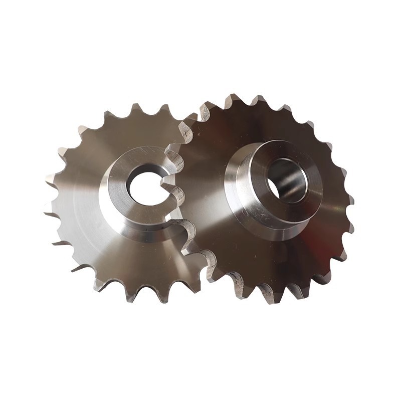 1.5-inch 8-tooth and 10-tooth 304 stainless steel transmission sprocket, single and double row double-pitch gear industrial sprocket Item Picture