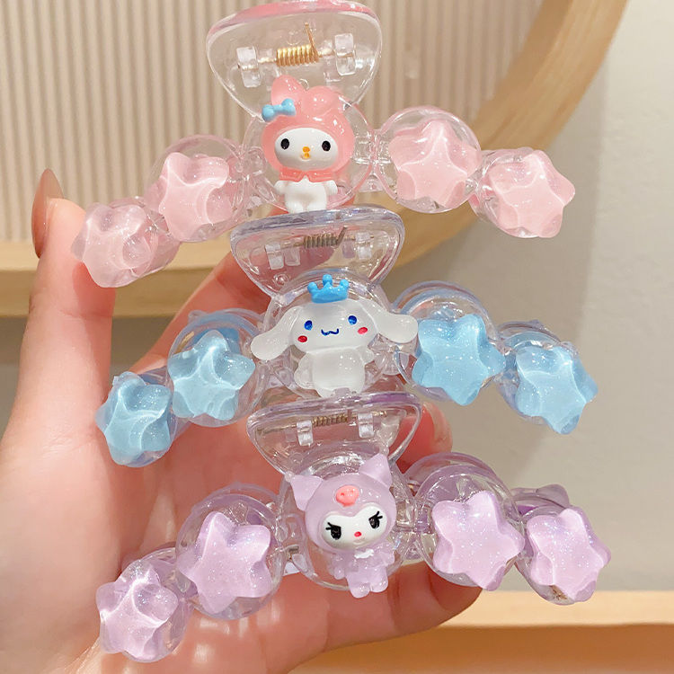 Kulomi Children's hair clip, Little girl Cartoon Sanrio Grab clip, Girl's back of the head updo, shark hair clip accessory detail image 2
