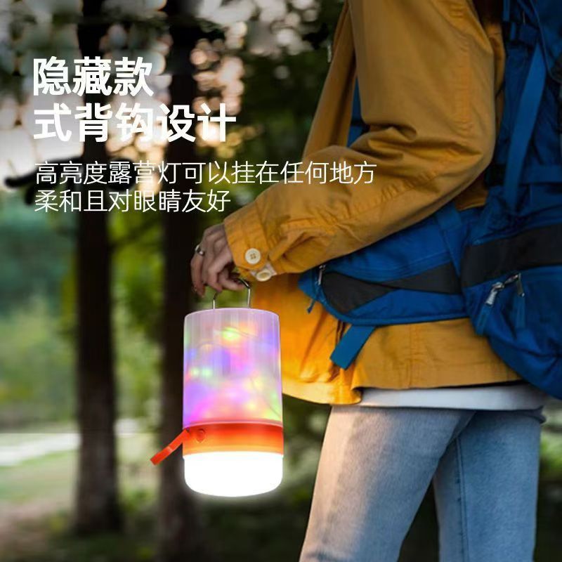 跨境led串灯带充电宝满天星户外防水夜市摆摊氛围灯圣诞节装饰灯 多功能照明露营灯详情图3