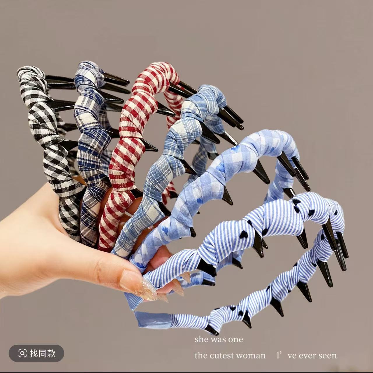 Cherry hair tie, rhinestone BB clip, pearl headband, hair accessory, hair comb accessory, cute and versatile for girls, multiple colors to choose from details Picture