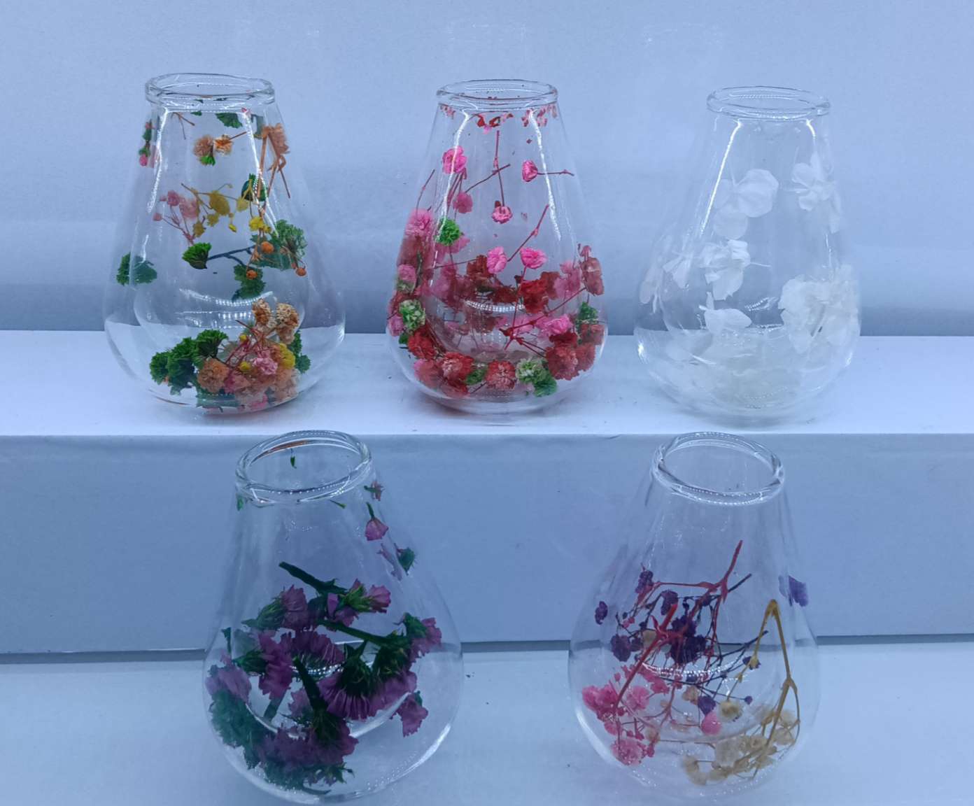 工艺品礼品玻璃花瓶玻璃珠弹珠西红花果冻蜡烛创意装饰品收藏品