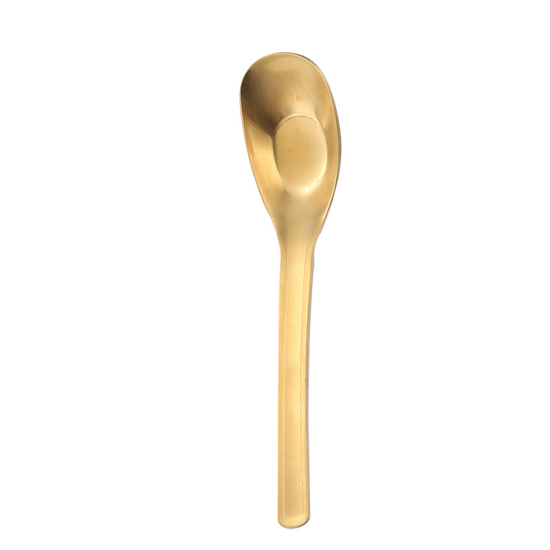 304 stainless steel ingot spoon, Chinese spoon, deepened and thickened, long-handled baby feeding spoon, household spoon, creative gift Item Picture