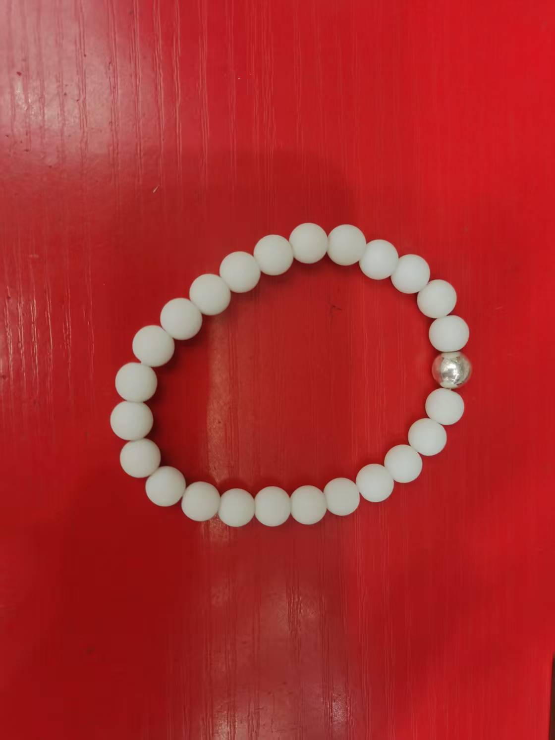 简约水晶手串 瓷白水晶 学生diy