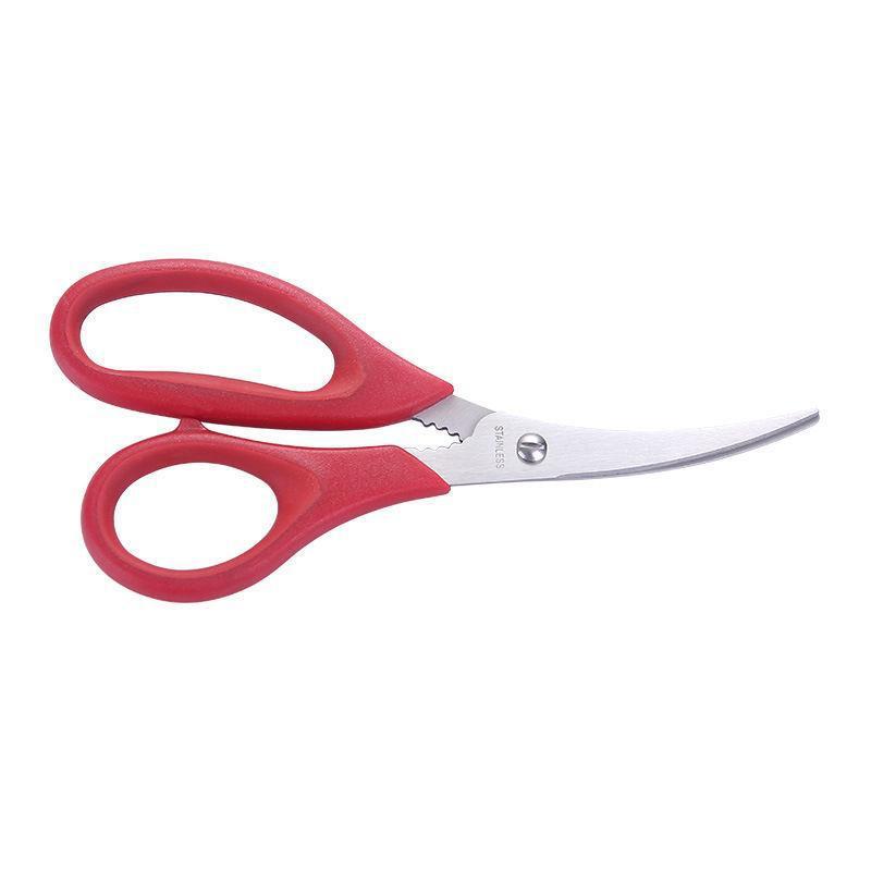 Shrimp line scissors, seafood scissors, shrimp peeling and fish maw peeling scissors, kitchen stainless steel scissors, crayfish scissors in stock Item Picture