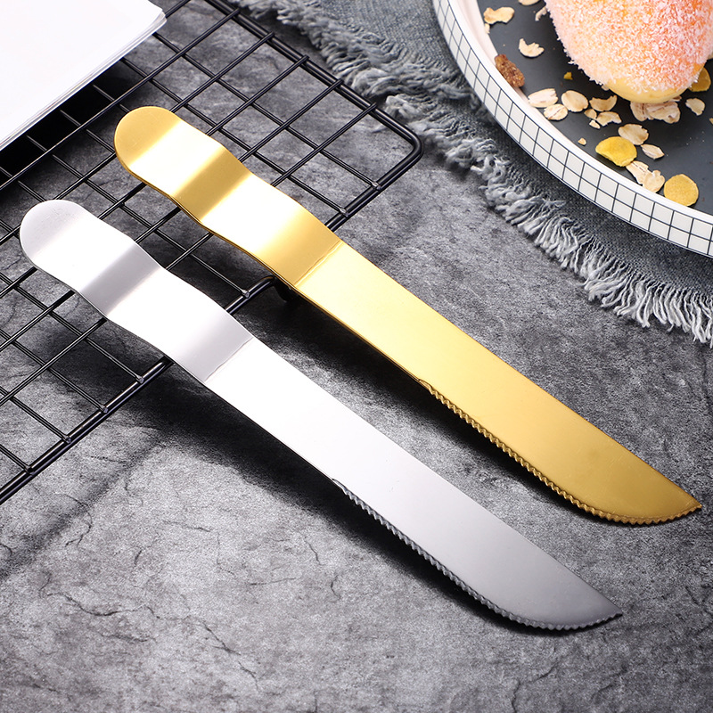 Cake knife and fork, fruit fork, cake spatula, baking small tools, stainless steel cake fork, mooncake knife, can be marked with logo Application Scenario