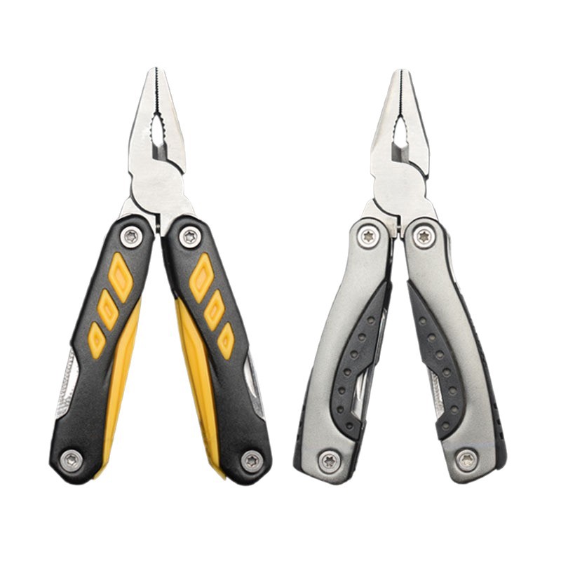 Factory direct sales of stainless steel outdoor multi-purpose tool pliers, mini small-sized gift pliers, folding portable multi-functional pliers Item Picture
