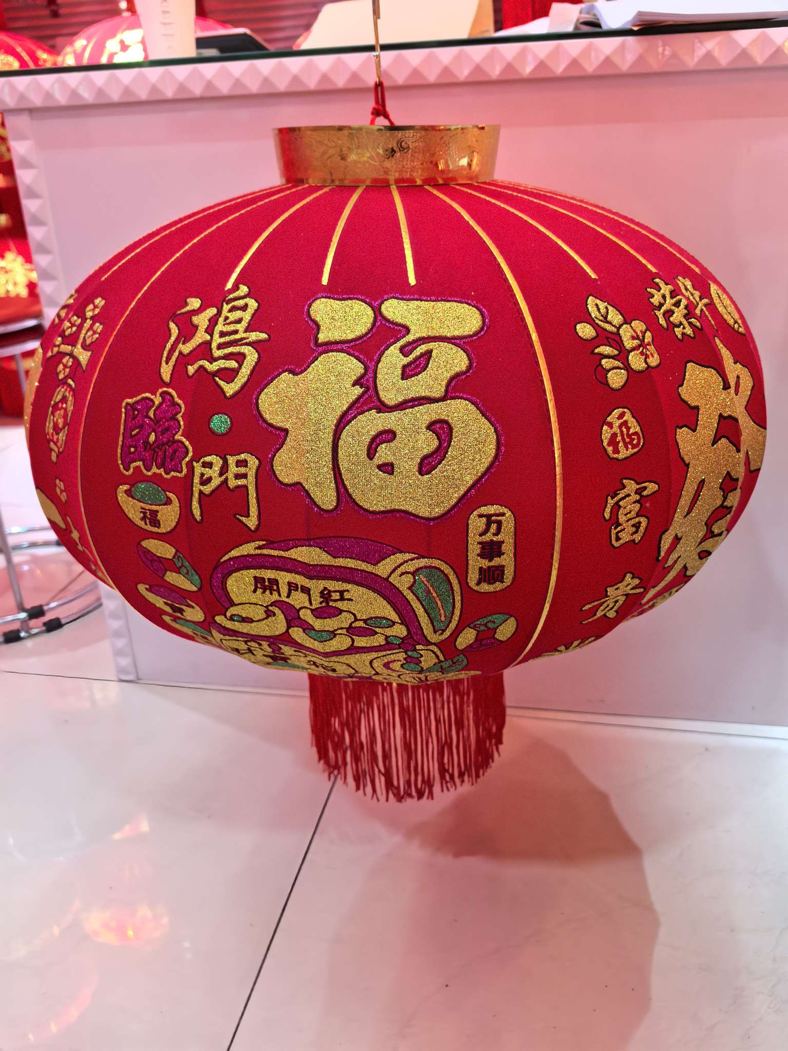 LED红灯笼古风小灯笼节庆文化用品工艺品灯笼办公装饰红灯笼详情图2