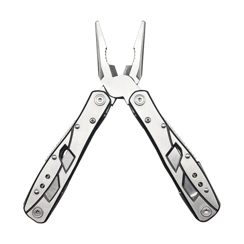 Wholesale of hardware tools in stock, stainless steel multi-functional tail lock pliers, outdoor household tools, multi-purpose folding pliers Item Picture