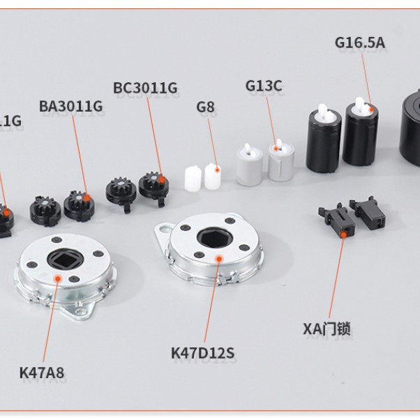 Automotive parts micro buffer damping small gear reducer plastic small module rotary buffer damper Application Scenario