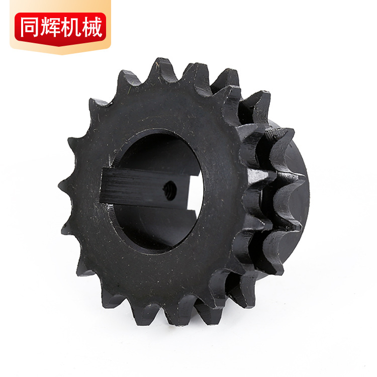 The manufacturer wholesals stainless steel conveyor drive wheels, double-row chain gear toothed sprockets, 45 steel industrial sprockets Item Picture