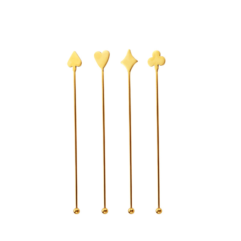 Cross-border 304 mixing rods, stainless steel mixing spoons, milk tea mixing rods, creative long-handled bar spoons, cocktail mixing rods Item Picture
