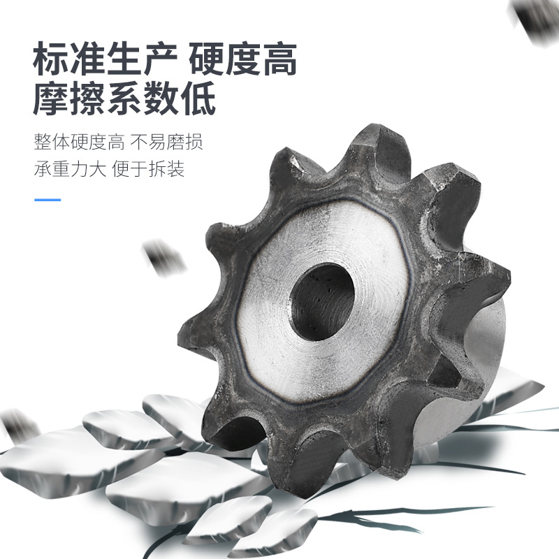 Standard sprocket table wheels in stock 3/4/5/6 minutes, 1 inch, 1.2 inches, 06B, 08B, 10A, 12A chain sprocket manufacturers Specification drawing